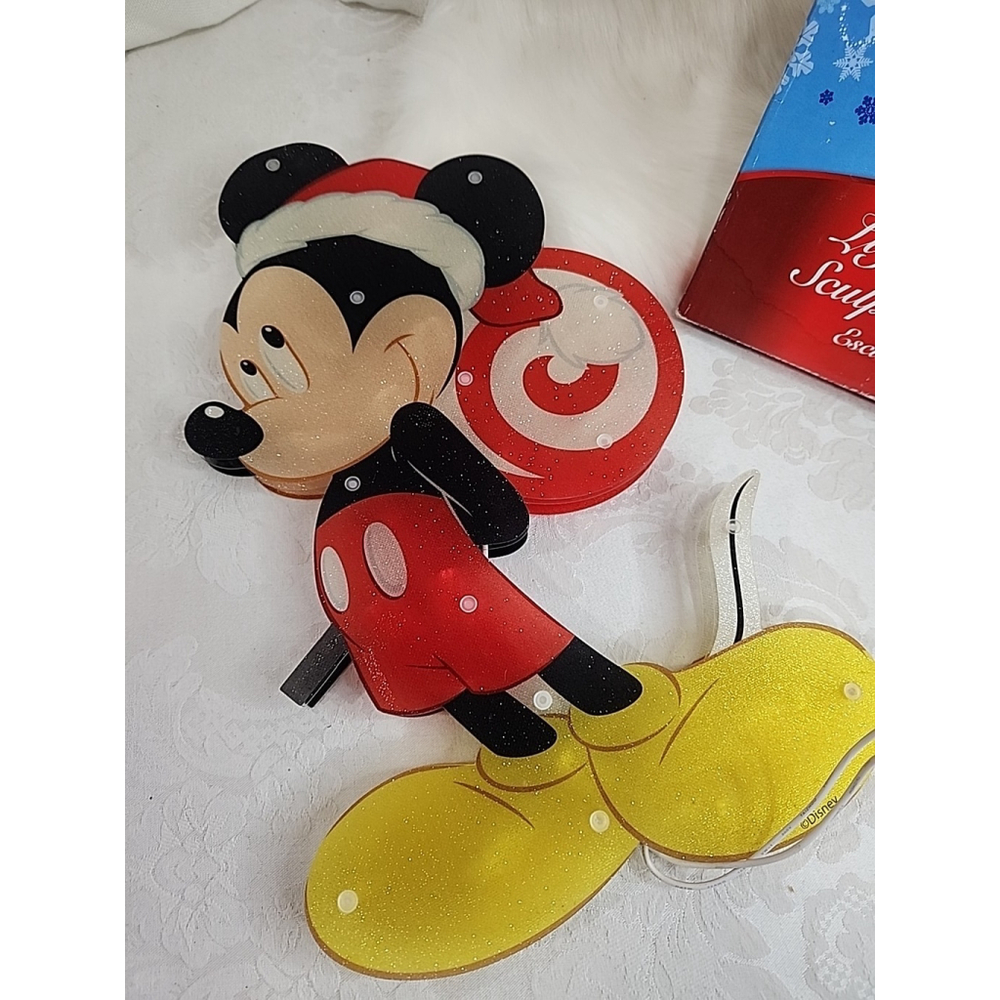 Vtg. Mickey Mouse Lighted Sculpture 15 " 20 lights Indoor Outdoor In box, EUC - Picture 6 of 6